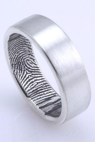 fabuluster the original custom fingerprint wedding band in sterling silver 195 available at fabuluster - Alternative Wedding Rings fabuluster the original custom fingerprint wedding band in sterling silver 195 available at fabuluster - Alternative Wedding Rings