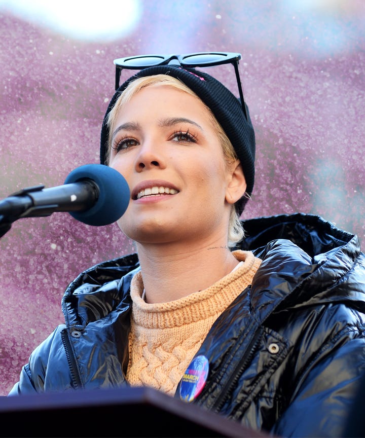Halsey Shares Powerful Poem at Women's March 2018 in NYC