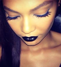 joan smalls black lipstick opener