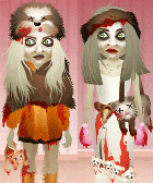 Meet PETA's Hairy-Kate and Trashley Trollsen Fur-Wearing Avatars