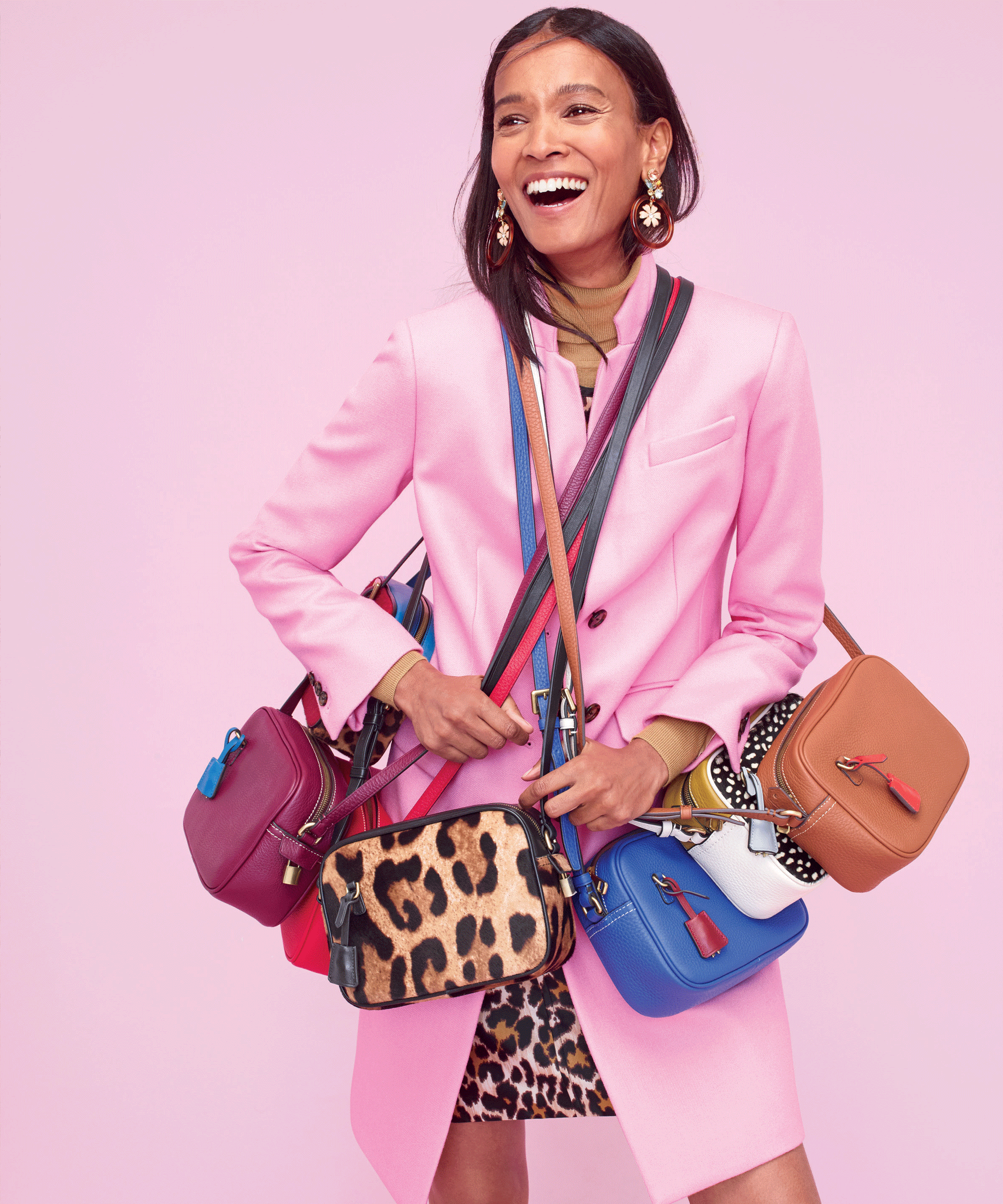 J Crew Pink, Cheetah Statement Clothing Accessories