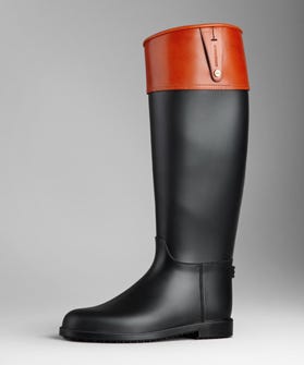 burberry riding rain boots