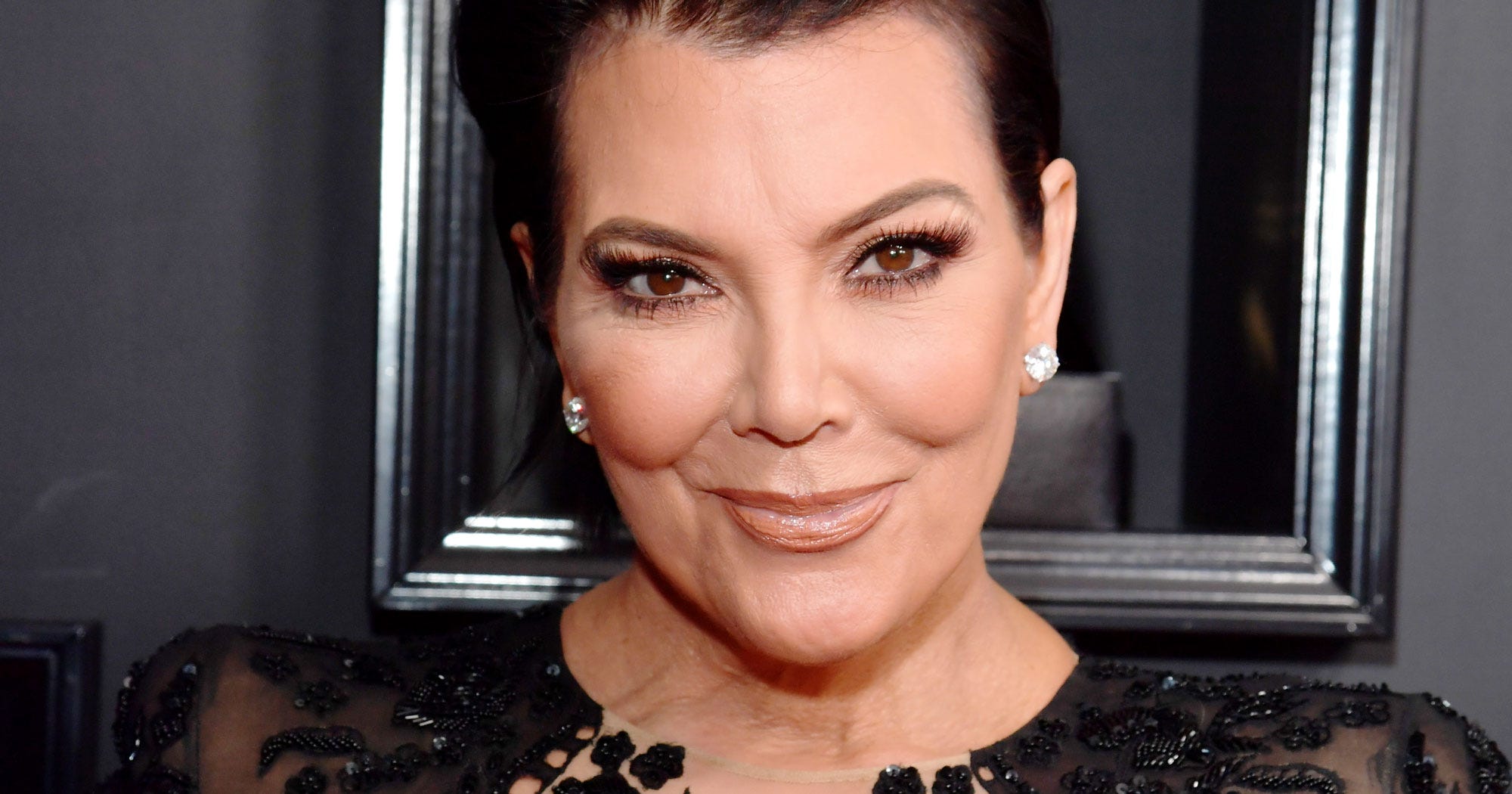 Kris Jenner Oscars Didnt Know ACLU Blue Ribbon Meaning