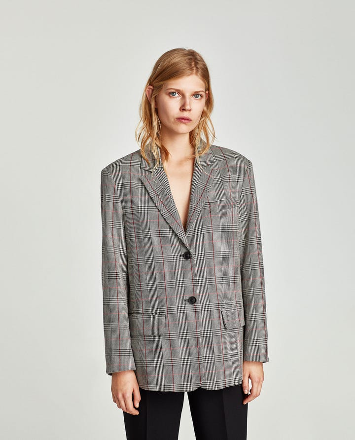 zara sage blazer
