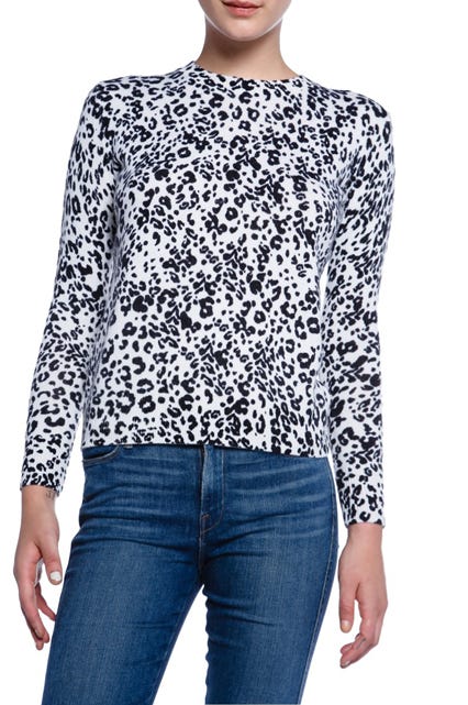 talbots leopard sweater