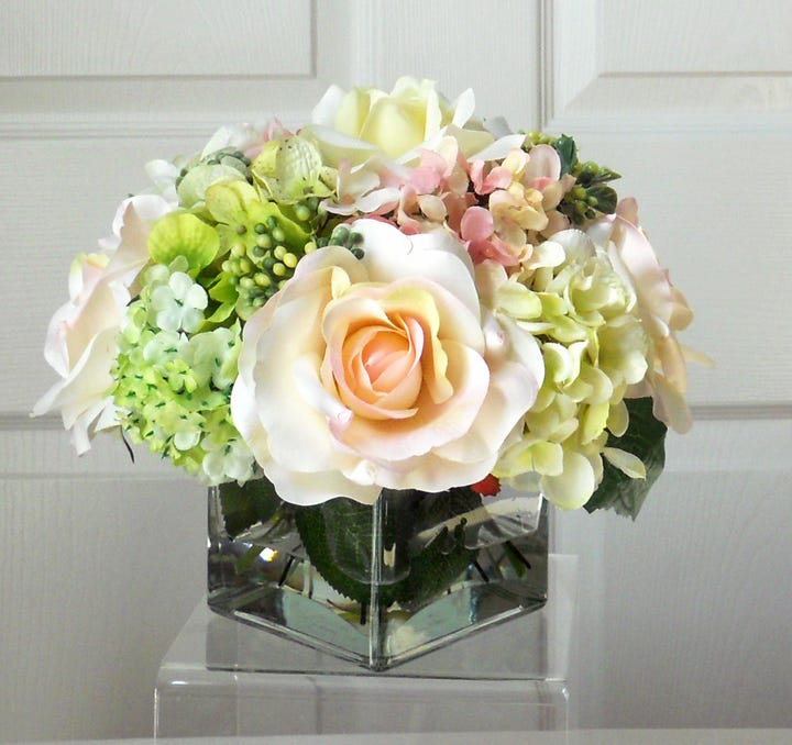 Cute Silk Flowers Fake Plants Home Decor Items