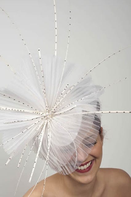 unusual bridal headpieces