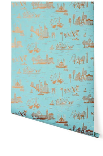 We're Stuck On This Lovely New Wallpaper Collab
