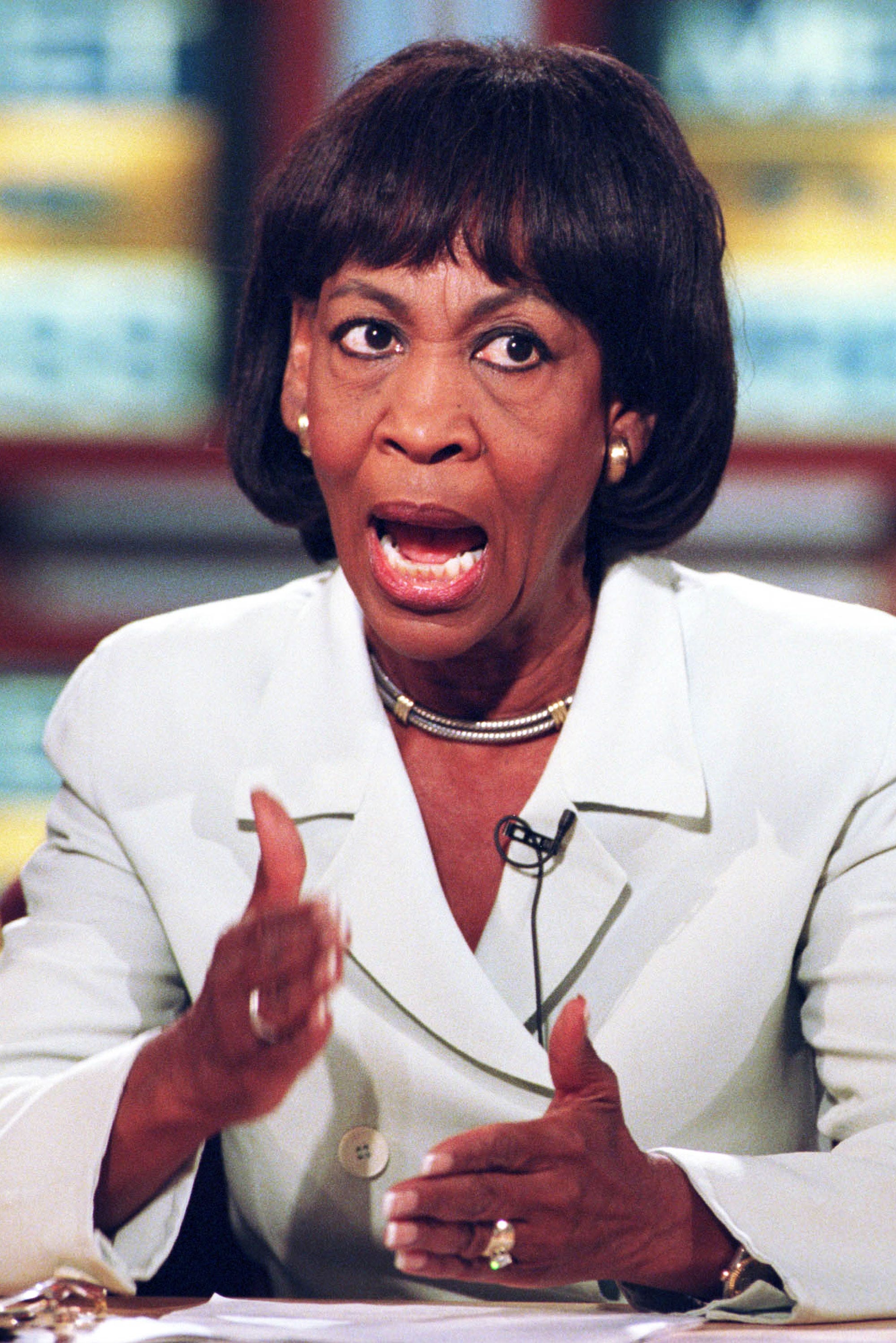 Maxine Waters Denim Jacket Fashion Style Photos