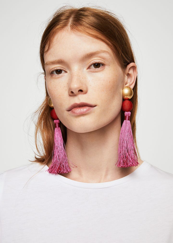 Tassel Earrings Statement Jewelry BaubleBar, Zara