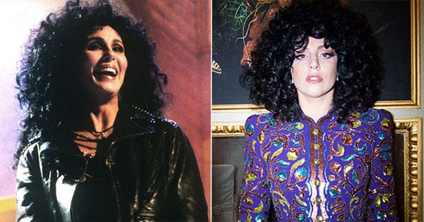 Lady Gaga Wears Chers Wigs Cheek To Cheek Interview