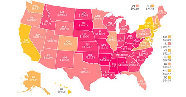 Most Expensive Places In America - States