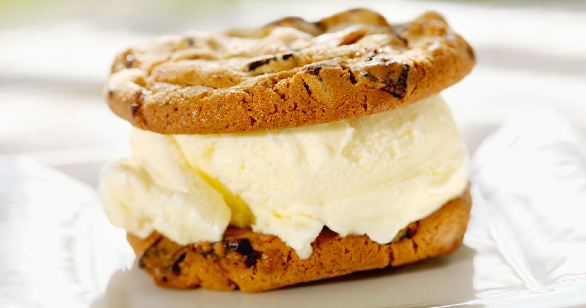 Hawaiian Pizza Ice Cream Cookie Sandwich