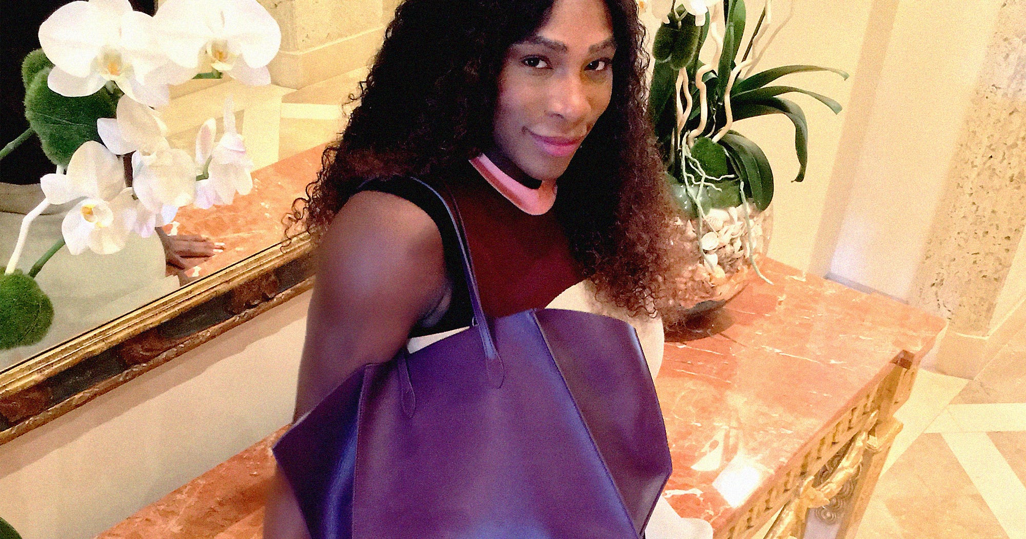 Serena Williams Purple Purse Domestic Violence Month