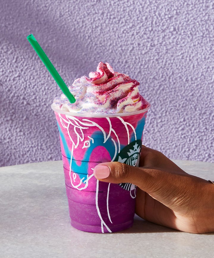 disneyland starbucks pink pegasus unicorn frappuccino
