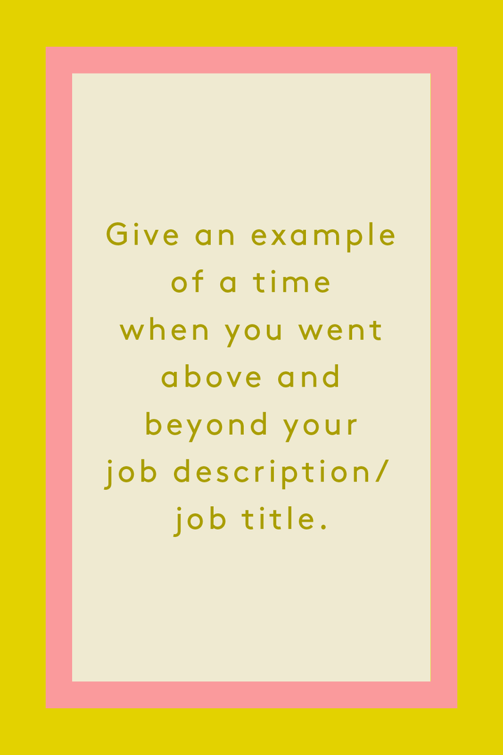 star interview questions examples