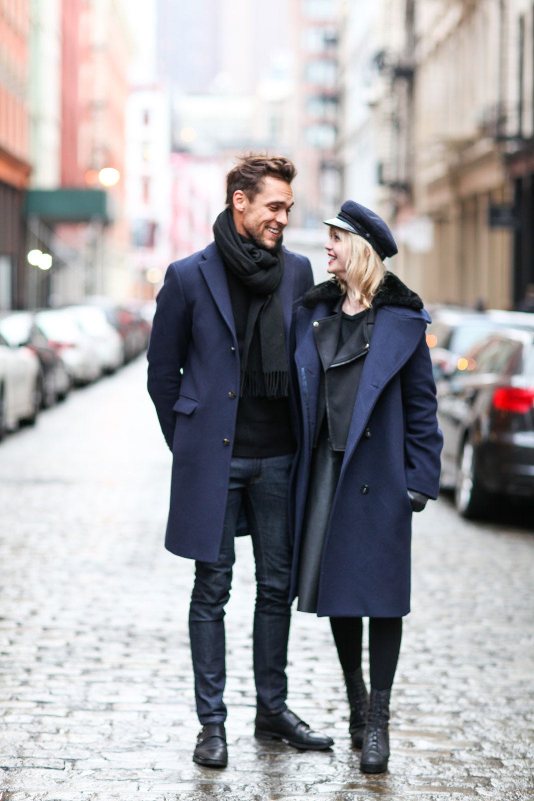 Hight naked couples on the street nude french