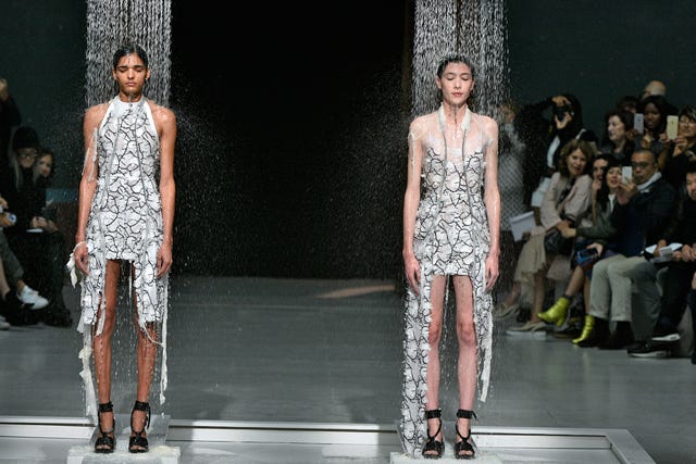 Hussein Chalayan Dissolving Clothing Pfw Fashion Show Photo Mcv