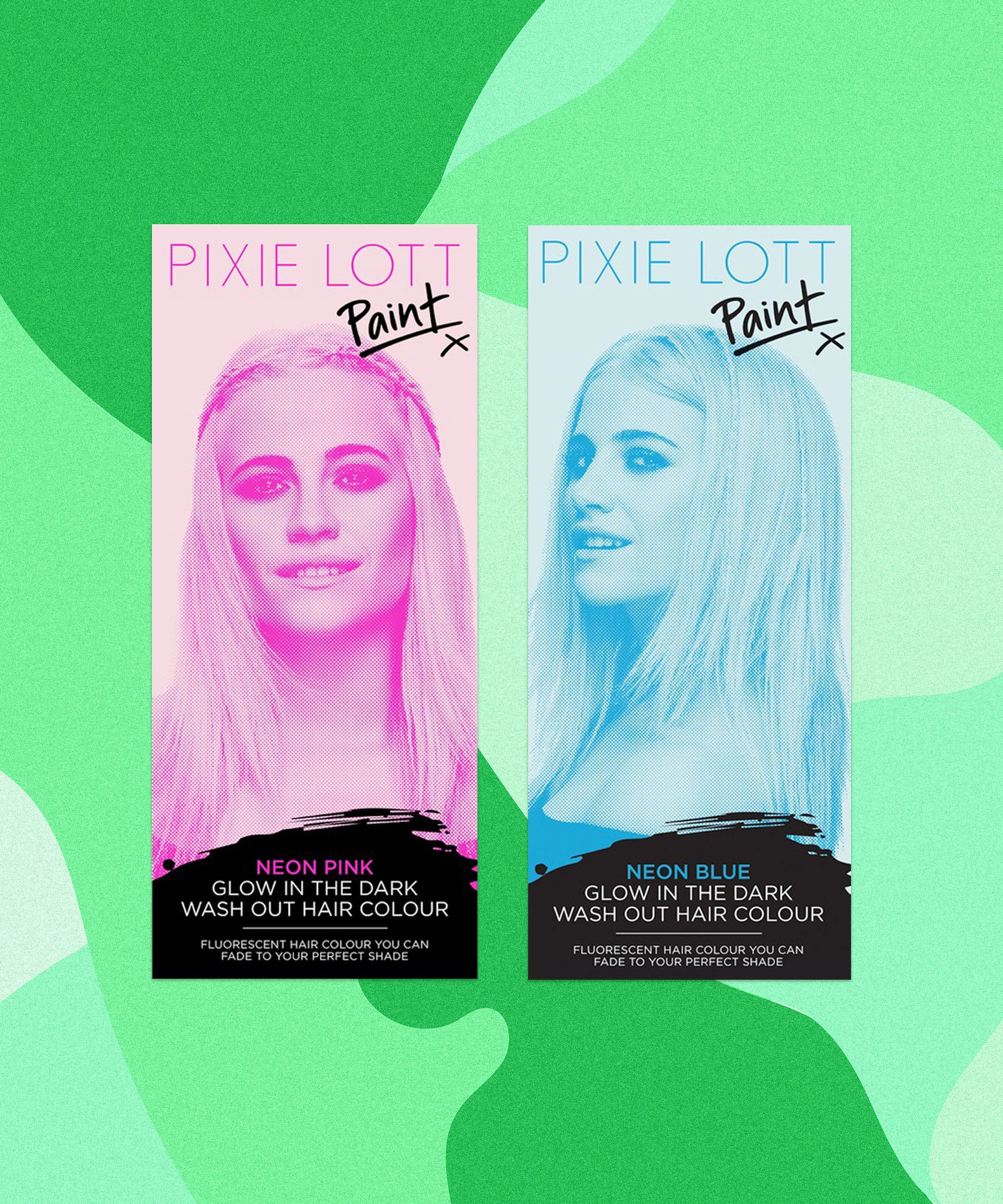 pixie lott paints glow in the dark metallic hair color best fluorescent colors for flyers