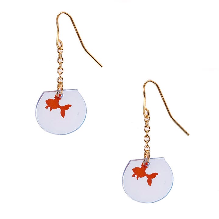 Best Earrings Claires Mall 100 Million Piercings Claire S Goldfish Bowl Drop Earrings 6 99 Available At