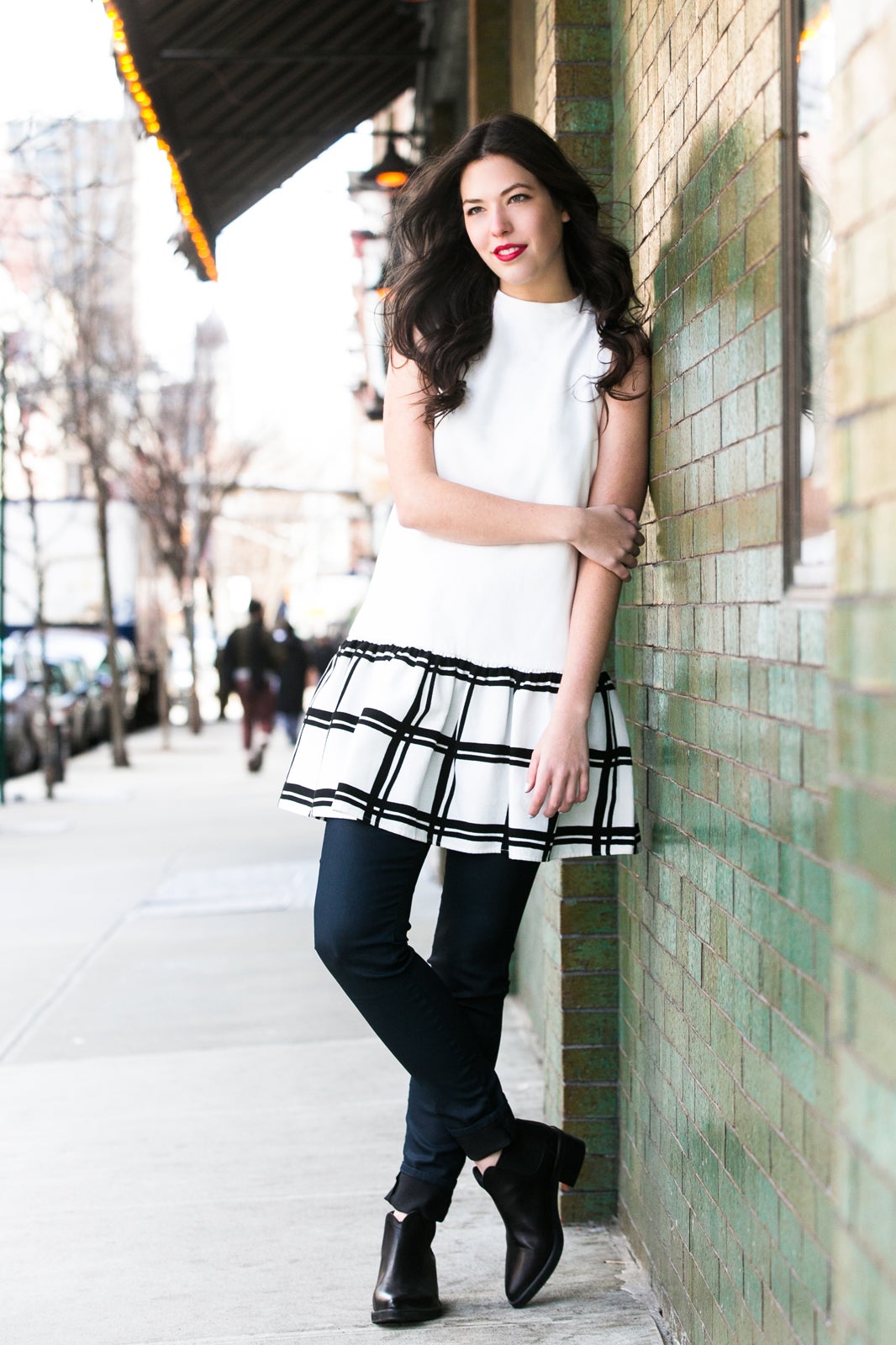 long frock jeans top