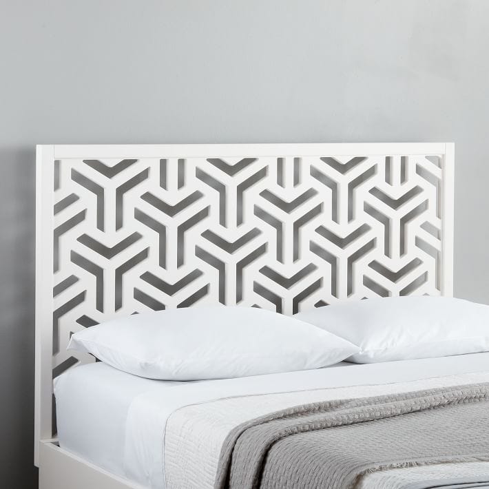 West Elm + Lattice Headboard, Queen