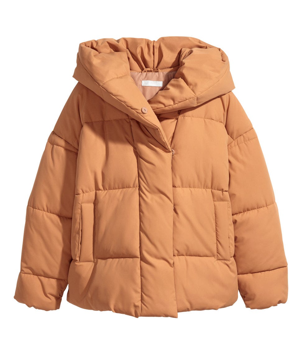 H&M + Padded Jacket with Hood