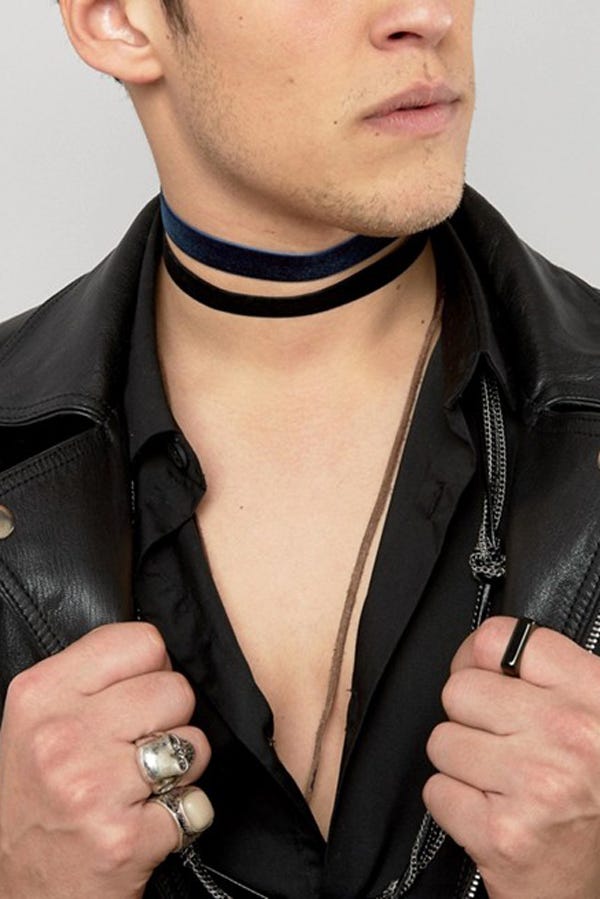 Chokers Trend Mens Jewelry Fashion Week 90s Fashion