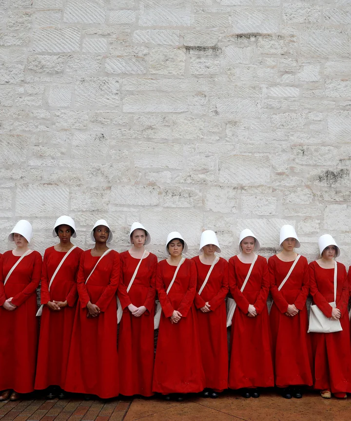 handmaid's red dress The Handmaid's Tale Costumes Are Finally Getting Some Museum Cred