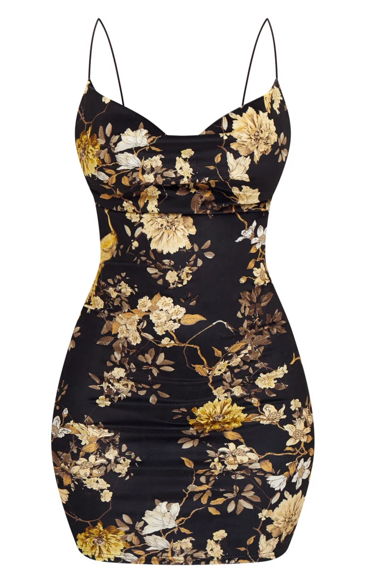 pretty little thing black and gold dress THE OGT LBD: (eg. Little Black Dress) main image 0