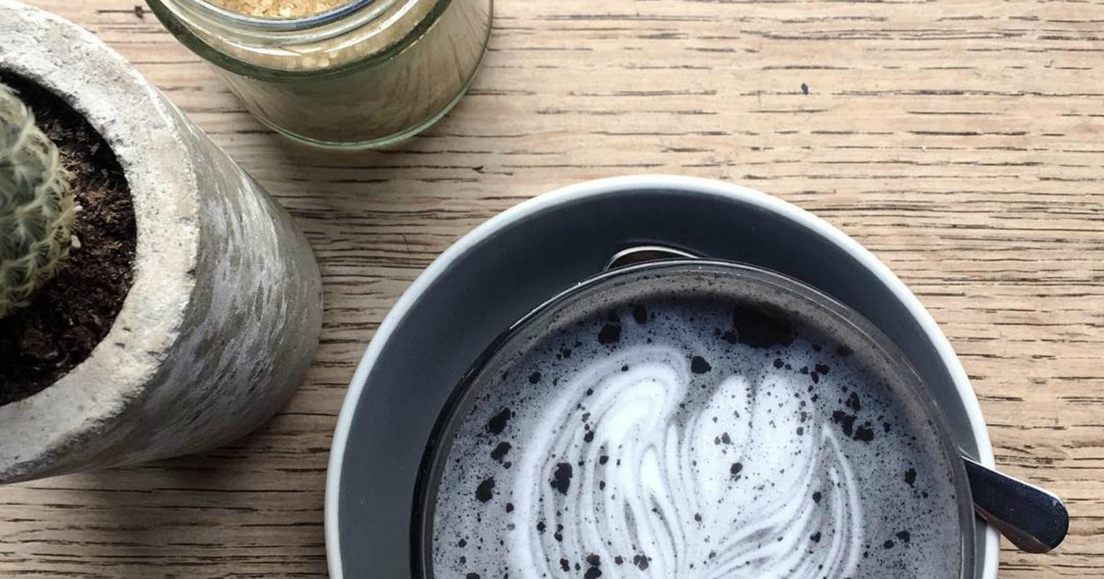 New Charcoal Latte Coffee Trend