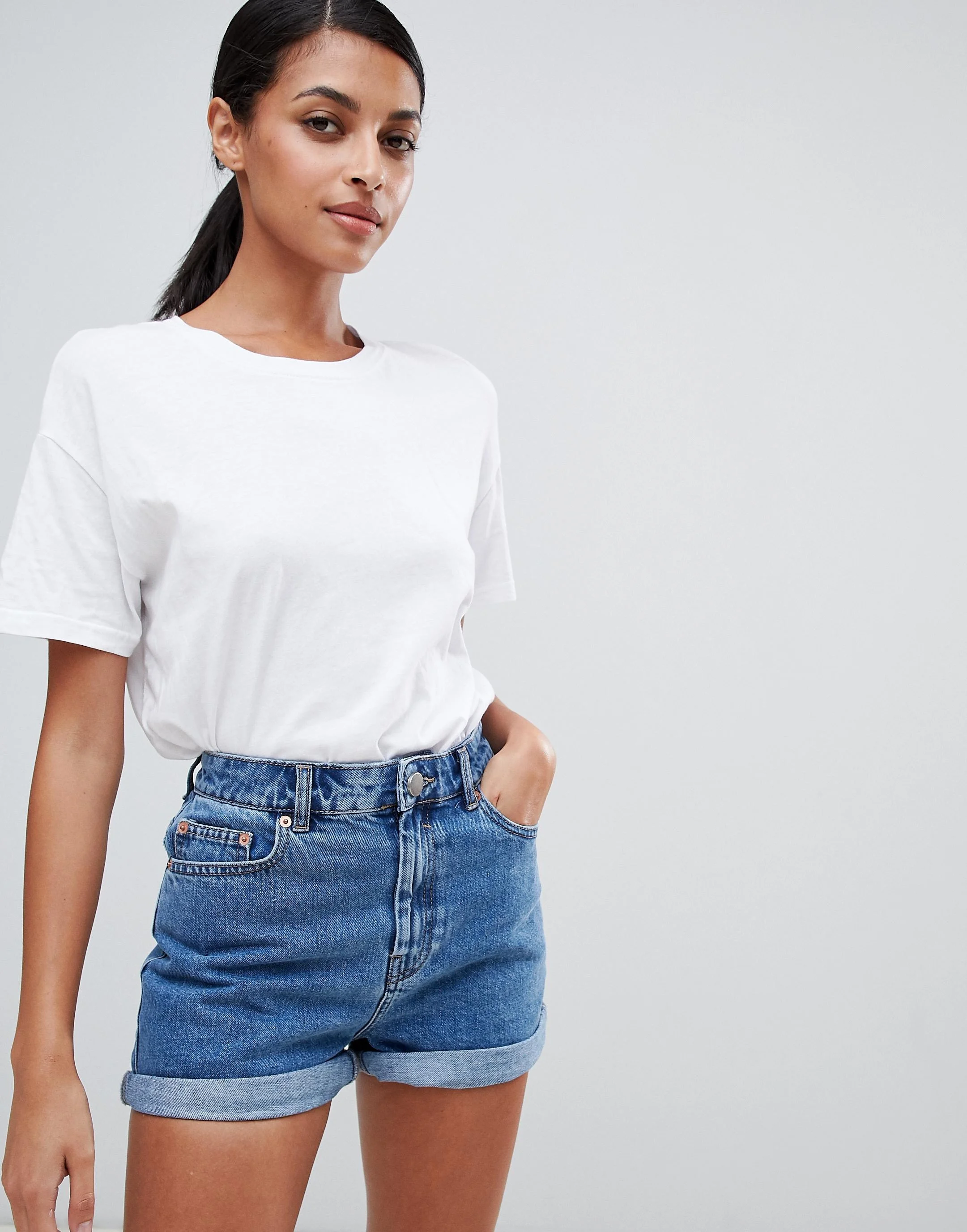 denim cycling shorts asos