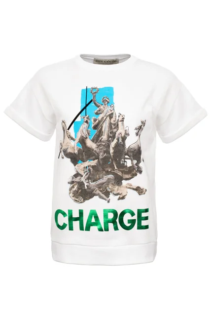 T-shirt ÊTRE CECILE - Taille XS - Blanc - Occasion Très Bon état