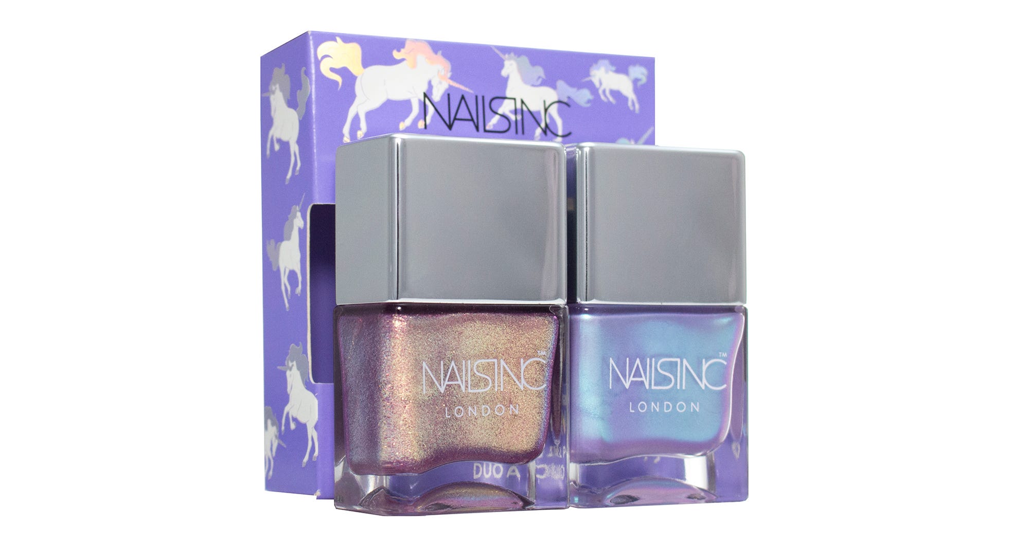 Nails Inc Sparkle Like a Unicorn Nail Polish Duo Launch
