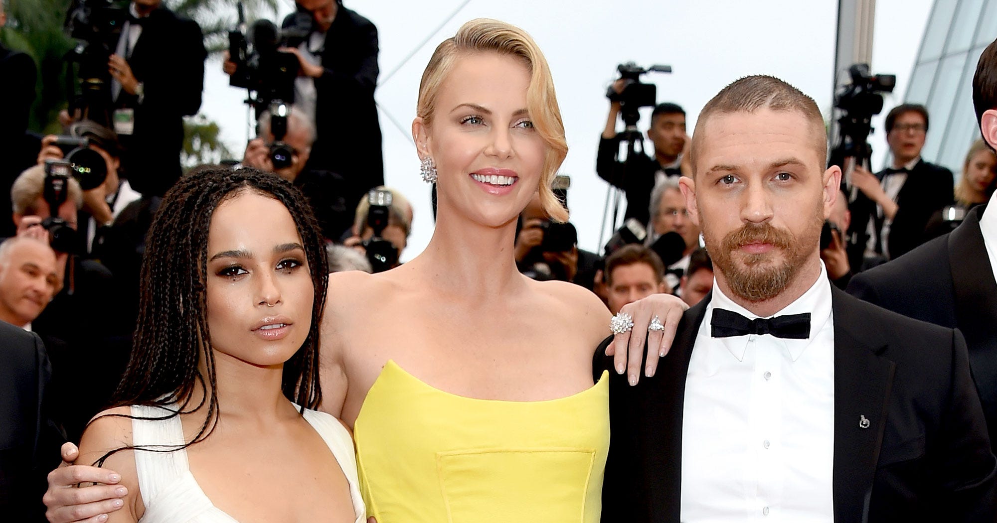 Zoë Kravitz Charlize Theron Tom Hardy Mad Max Set Feud