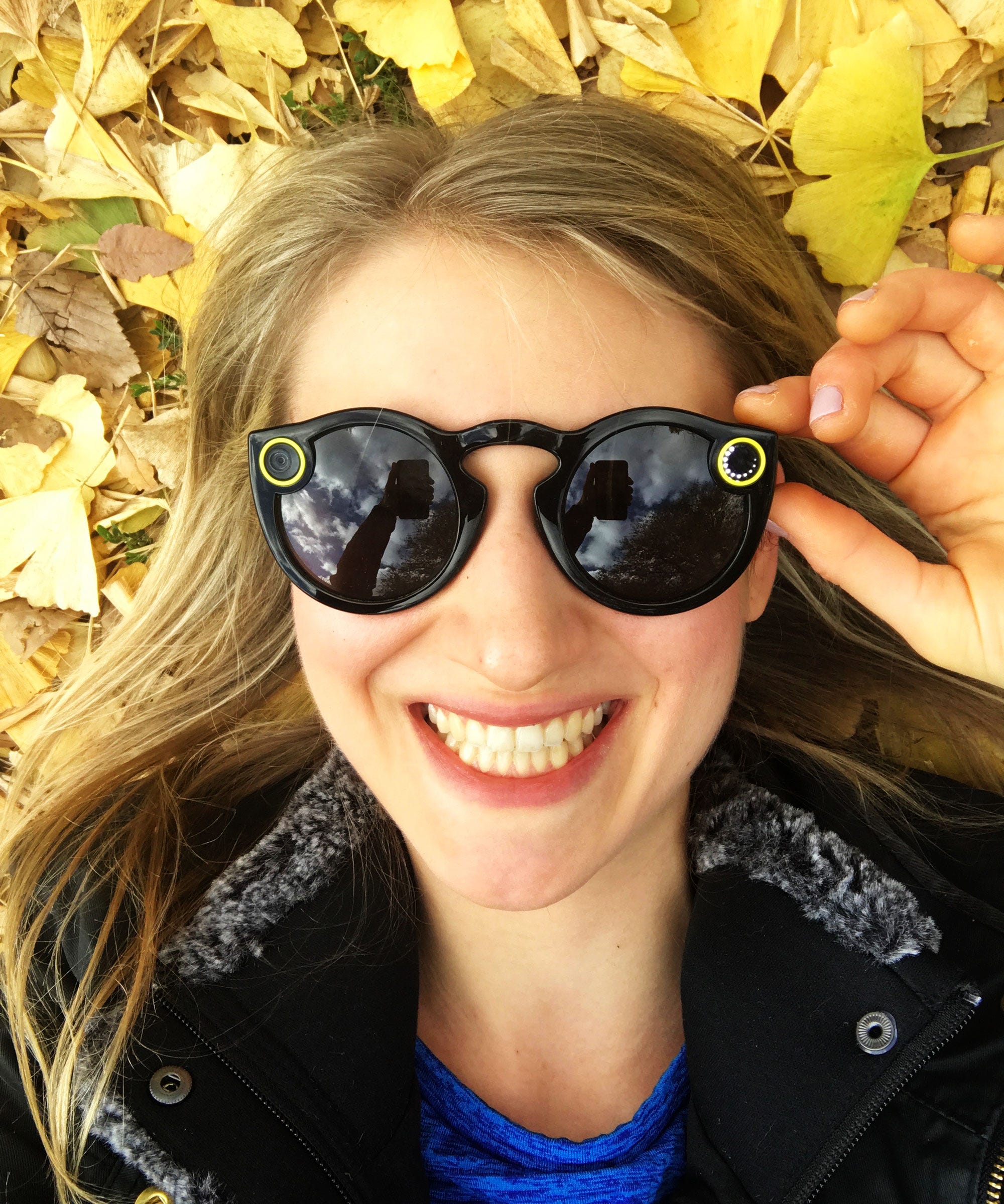 Snapchat spectacles peach with yellow case Snap OS 2.0 is a small step towards AR glasses you might  main image 3