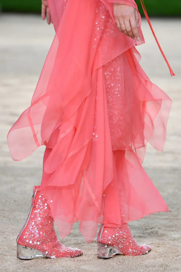 chanel pink dress 2018 Spring 2018 Haute Couture Chanel