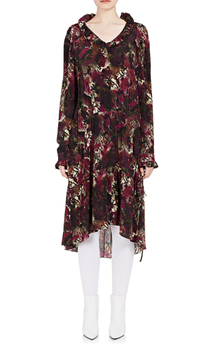 sachin and babi light blue dress 2020 Flower Print Winter Dress Woman Casual Bohemia Long Sleeve Dresse –  SeloYoha