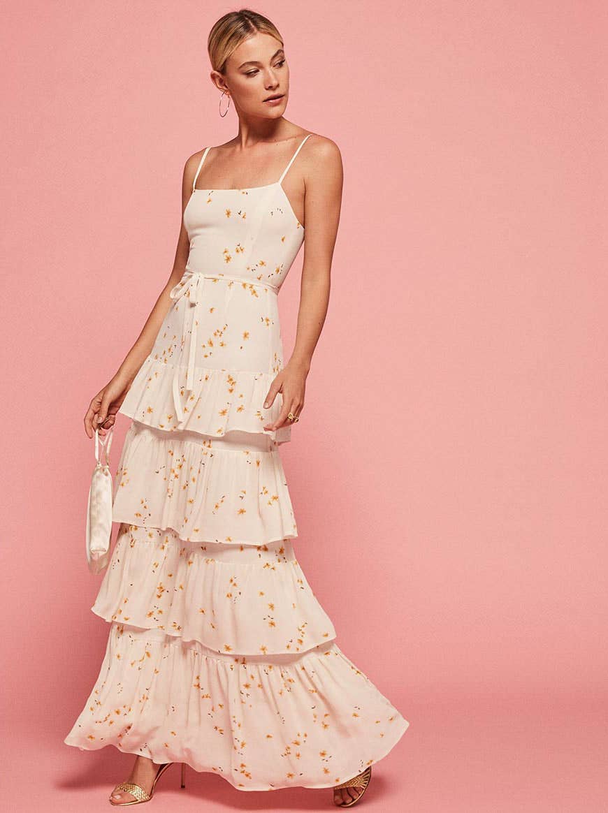 reformation foxglove dress