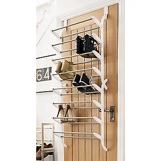 Lakeland 24 Pair Over Door Shoe Storage Rack 24 Pair Over Door Shoe Storage Rack