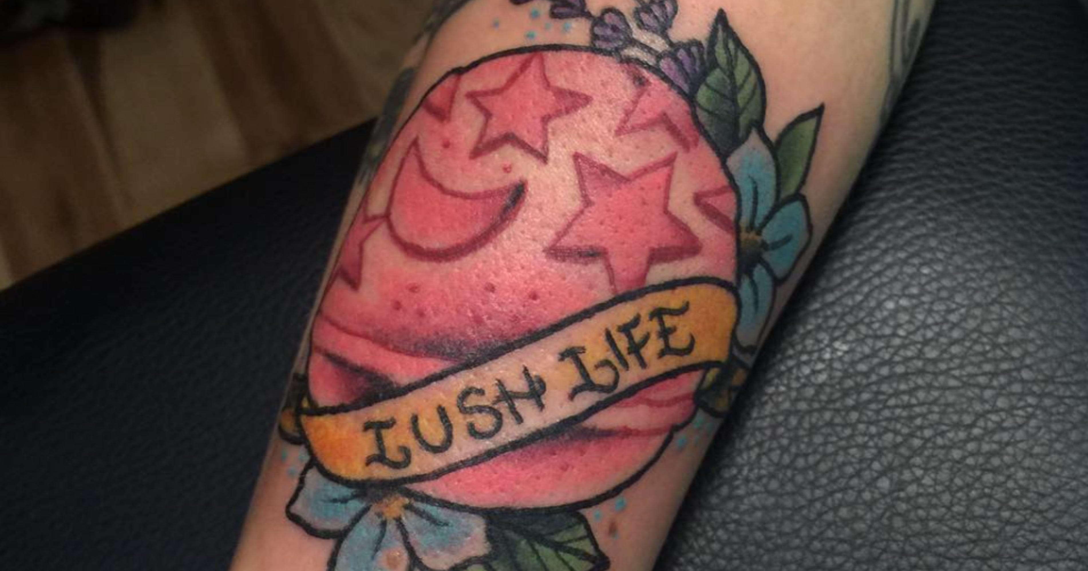 Lush Bath Bombs Colorful Tattoos