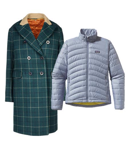 double layer winter coats