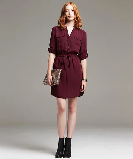 Fall Work Dresses - Shirtdresses, Shift, Long Sleeves Fall Work Dresses - Shirtdresses, Shift, Long Sleeves