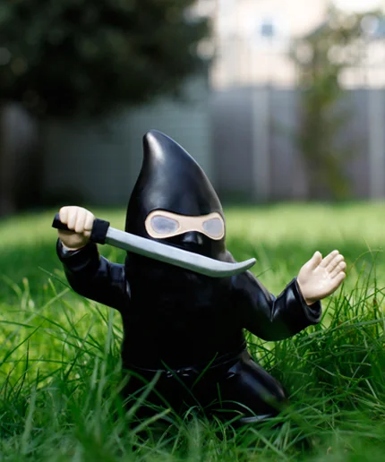 Ninja Gnome - Garden Novelty Gift