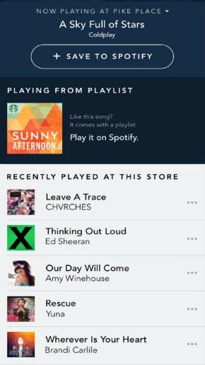 Starbucks App Spotify Music Partnership