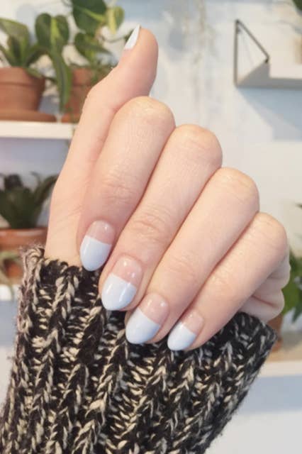 Los Angeles Nail Trend Reverse French Tips Manicure