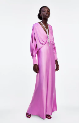 Zara + Satin Dress