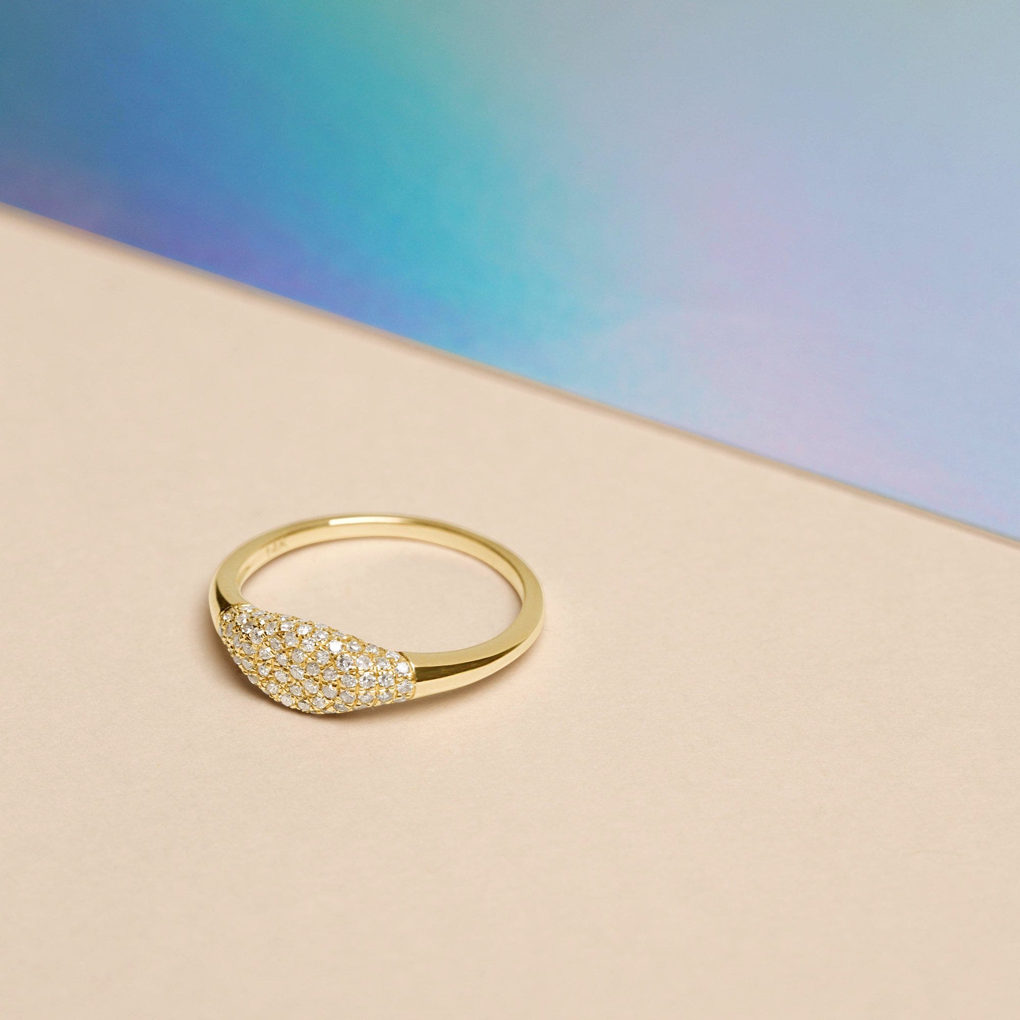 Stone and Strand + Sparkle Mini Ring