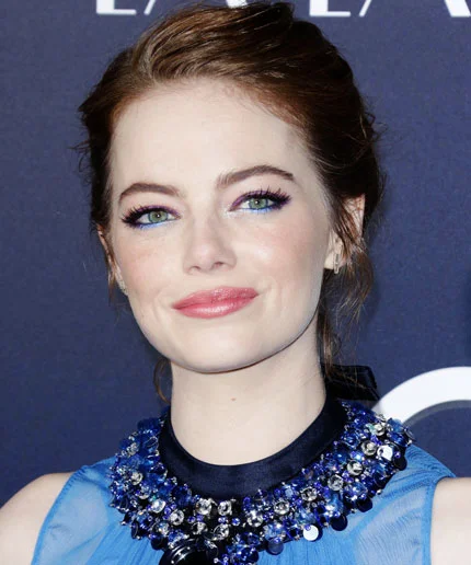 emma stone blue dress la la land Emma Stone White Dress La La Land Film Prom Dress – Hoprom main image 1