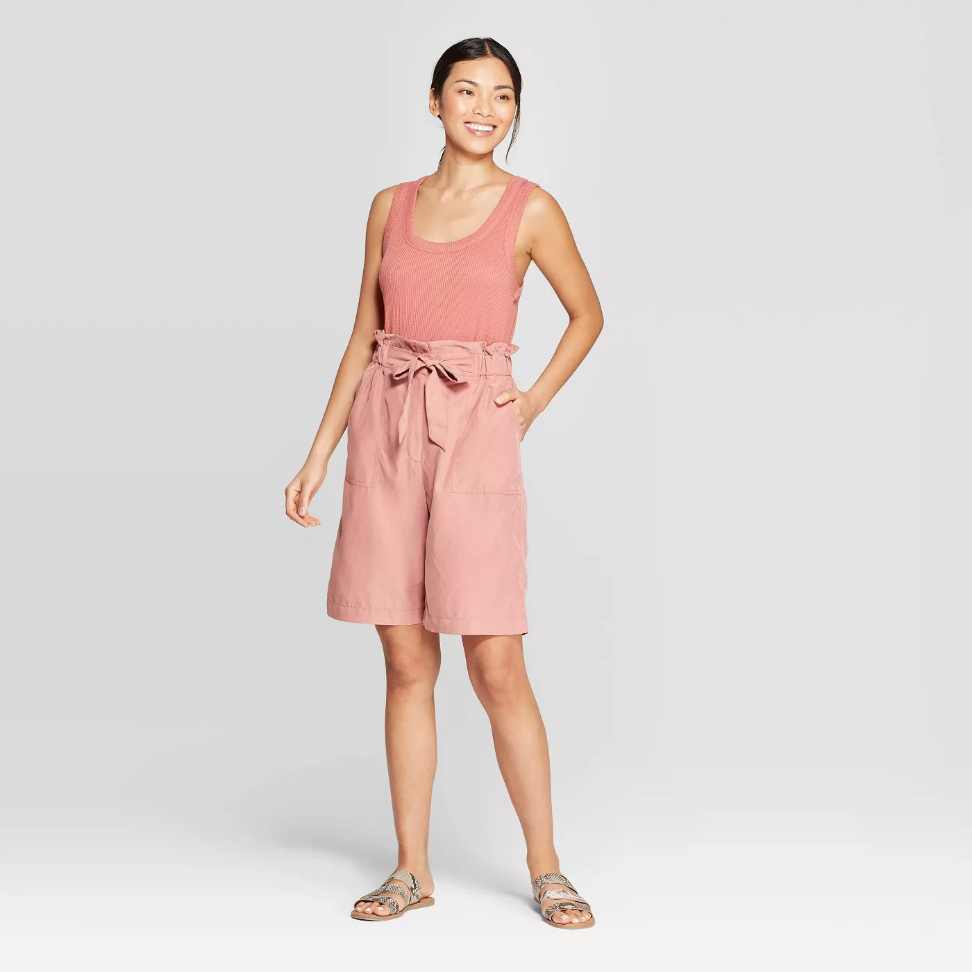 paperbag bermuda shorts